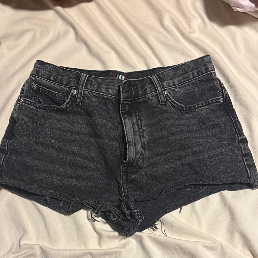 BDG Black High-Waisted Jean Shorts Cut-Off Style